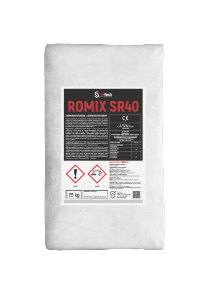 ROMIX SR40 - cienkowarstwowy jastrych cementowy